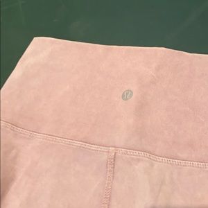 Lululemon Pastel Pink Leggings 25inch long